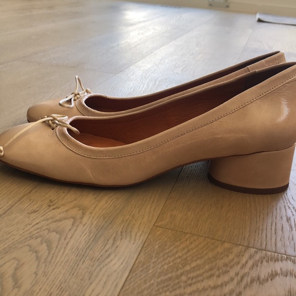 Blush nude L’intervalle ballet block heels NEVER WORN - Picture 2 of 5